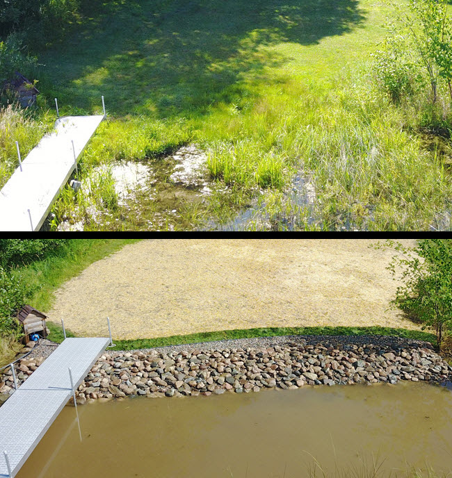 MuskratResistant Shorelines • Lakeshore Guys® MN Shoreline Experts